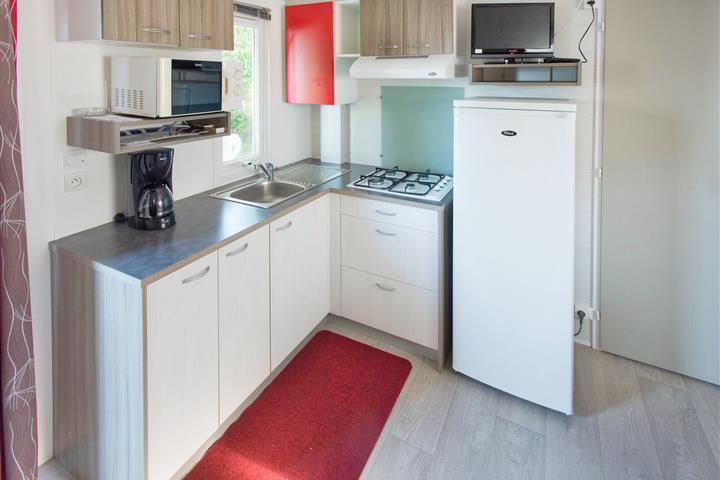 Camping de Brouel- mobil home 4 personnes - cuisine - Camping de Brouel - Ambon