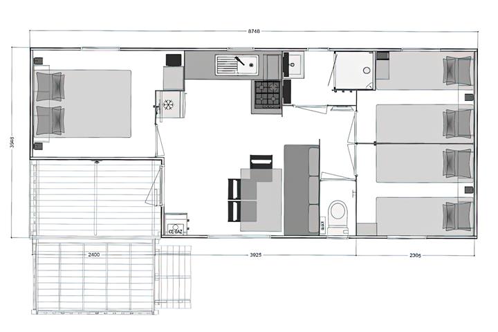 Camping de Brouel- Plan mobil home 2019 - Camping de Brouel - Ambon