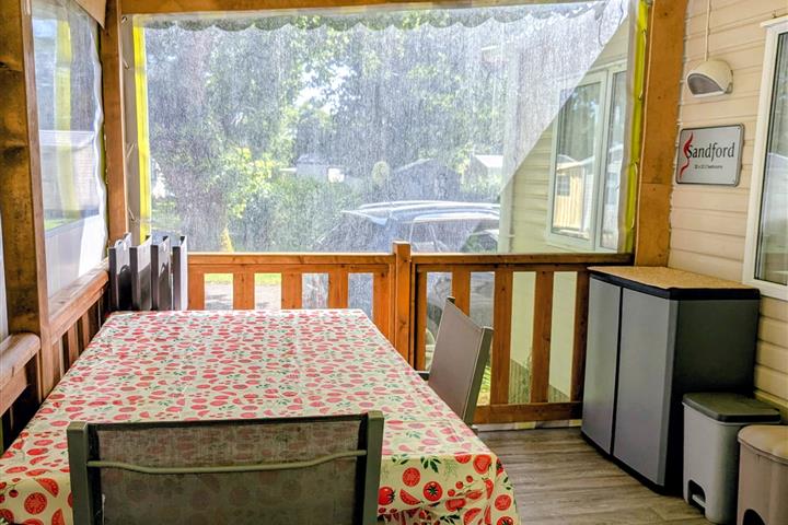 camping de Brouel- terrasse du mobilhome 2 chambres - Camping de Brouel - Ambon